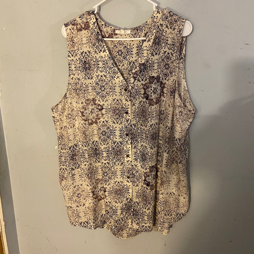 Maurice's Ornate Gauze Blouse